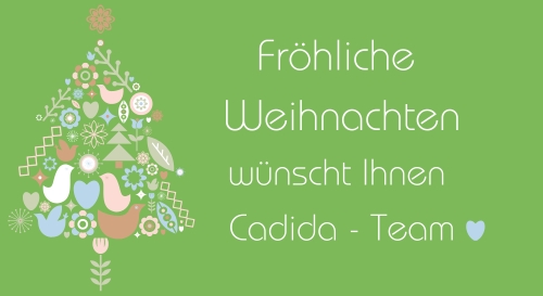 Fröhliche Weihnachten wünscht Ihnen Cadida-Team