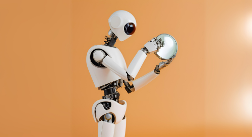 Roboter erkennt Objekt in seiner Hand